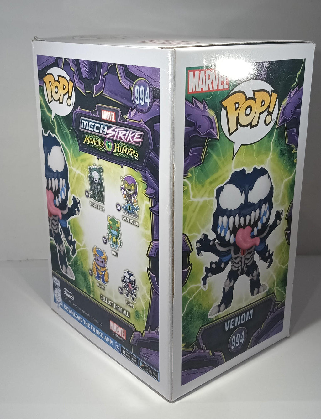 Funko Pop #994, VENOM MARVEL Mech Strike Monster Hunters
